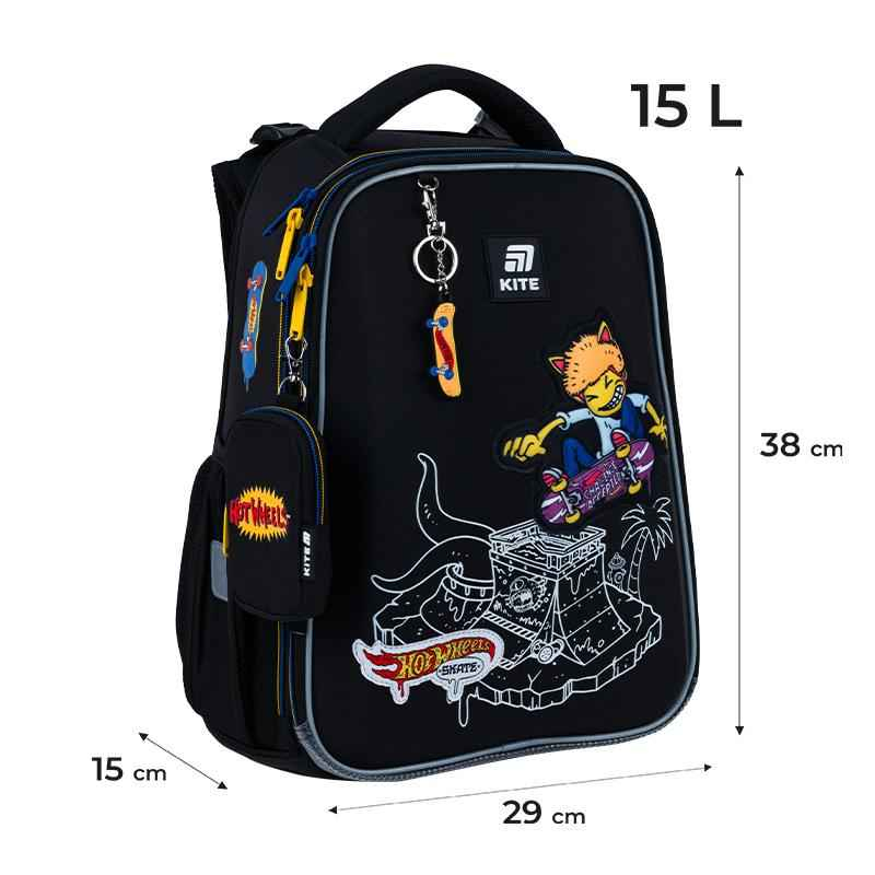 Шкільний набір Kite Hot Wheels Skate SET_HW25-531M (рюкзак, пенал, сумка)
