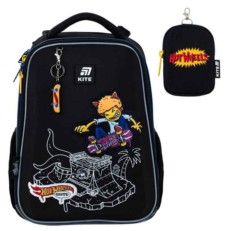 Шкільний набір Kite Hot Wheels Skate SET_HW25-531M (рюкзак, пенал, сумка)