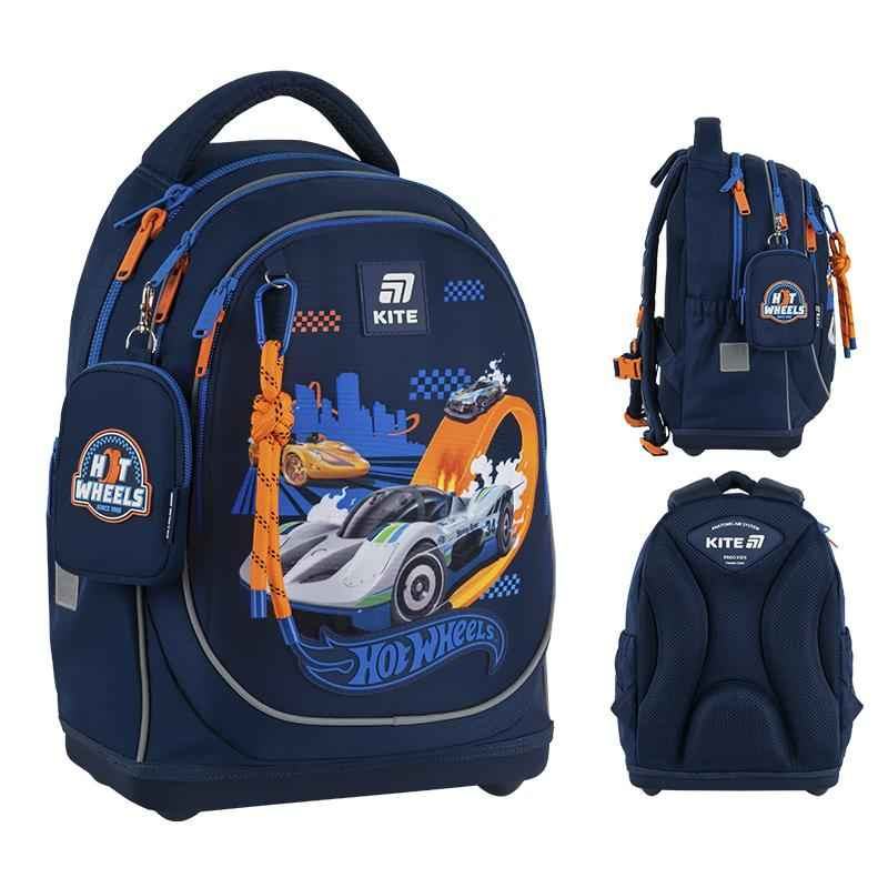 Шкільний набір Kite Hot Wheels SET_HW25-724S (рюкзак, пенал, сумка)