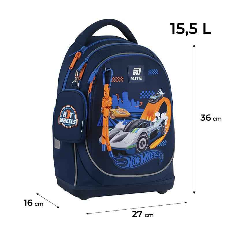 Шкільний набір Kite Hot Wheels SET_HW25-724S (рюкзак, пенал, сумка)