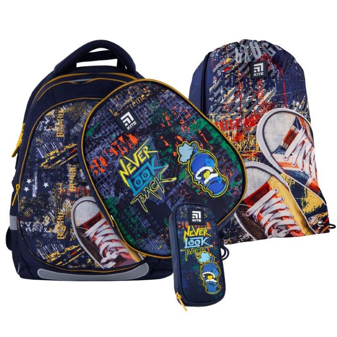 Шкільний Набір Рюкзак + Пенал + Сумка для взуття Kite Education Extreme SET_K21-700M(2p)-1