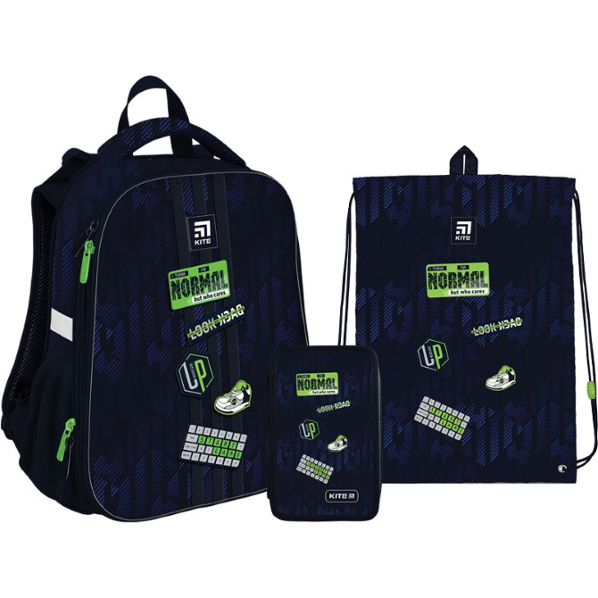 Шкільний Набір Рюкзак + Пенал + Сумка для взуття Kite Education Tagline SET_K22-531M-3