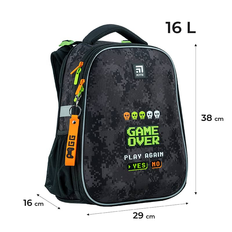 Шкільний набір Kite Game Over SET_K24-531M-6 (рюкзак, пенал, сумка)