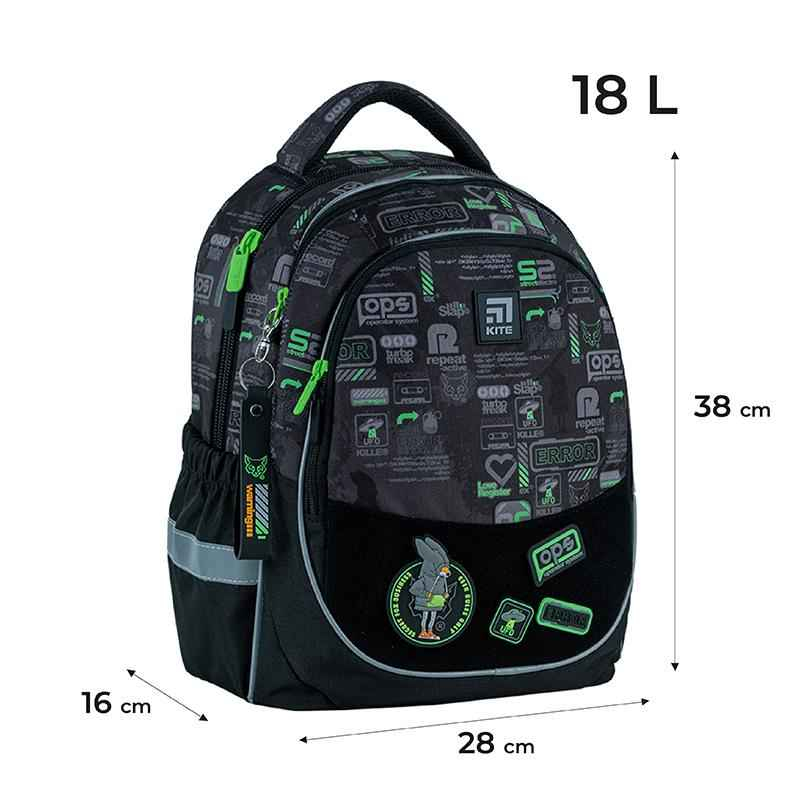 Шкільний набір Kite Fox Rules SET_K24-700M-4 (рюкзак, пенал, сумка)