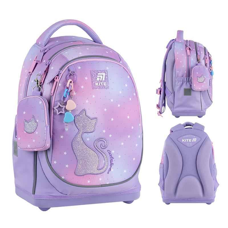 Шкільний набір Kite Catsline SET_K25-724S-2 (рюкзак, пенал, сумка)