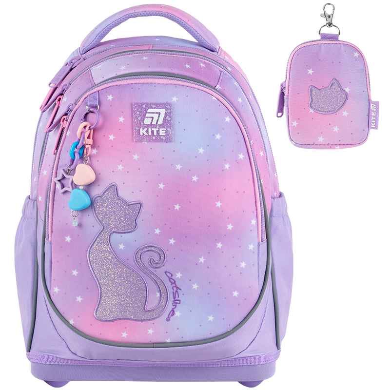 Шкільний набір Kite Catsline SET_K25-724S-2 (рюкзак, пенал, сумка)