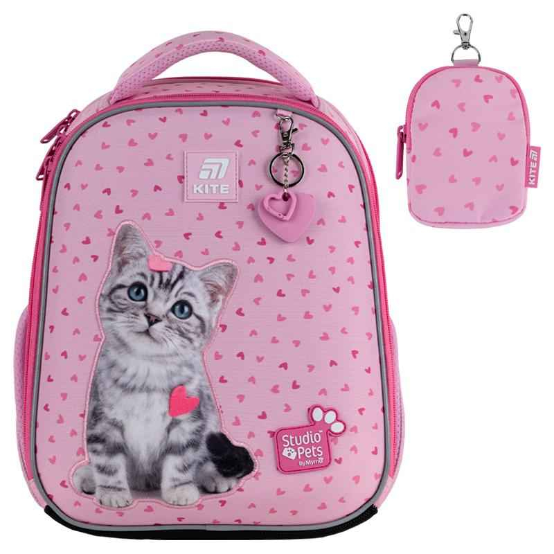 Шкільний набір Kite Studio Pets SET_SP25-555S-1 (рюкзак, пенал, сумка)