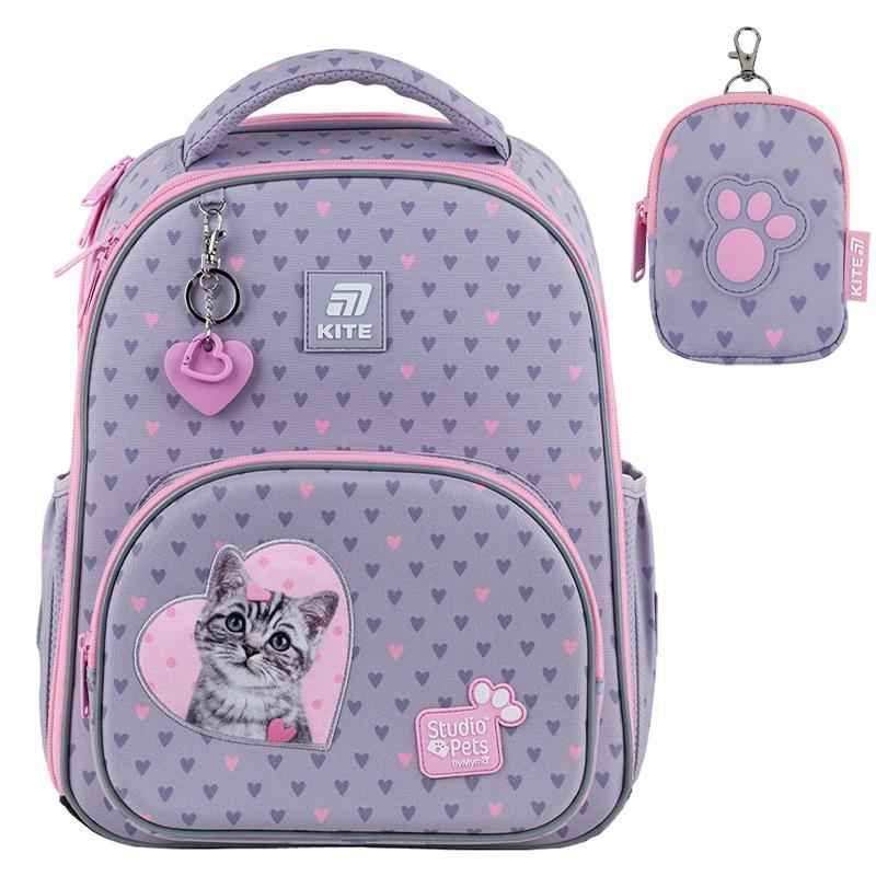 Шкільний набір Kite Studio Pets SET_SP25-556M (рюкзак, пенал, сумка)