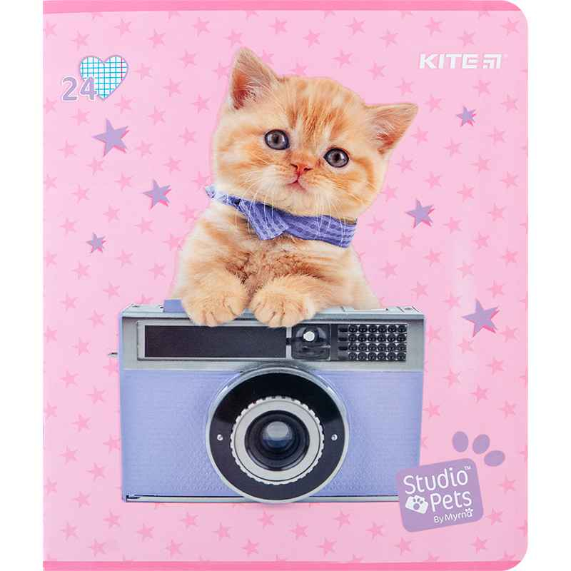 Зошит шкільний Kite Studio Pets SP24-238, 24 аркуша, клітинка