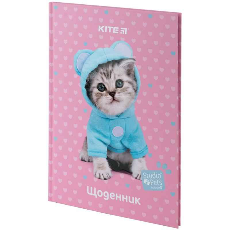 Щоденник шкільний Kite Studio Pets SP24-262-1, тверда обкладинка