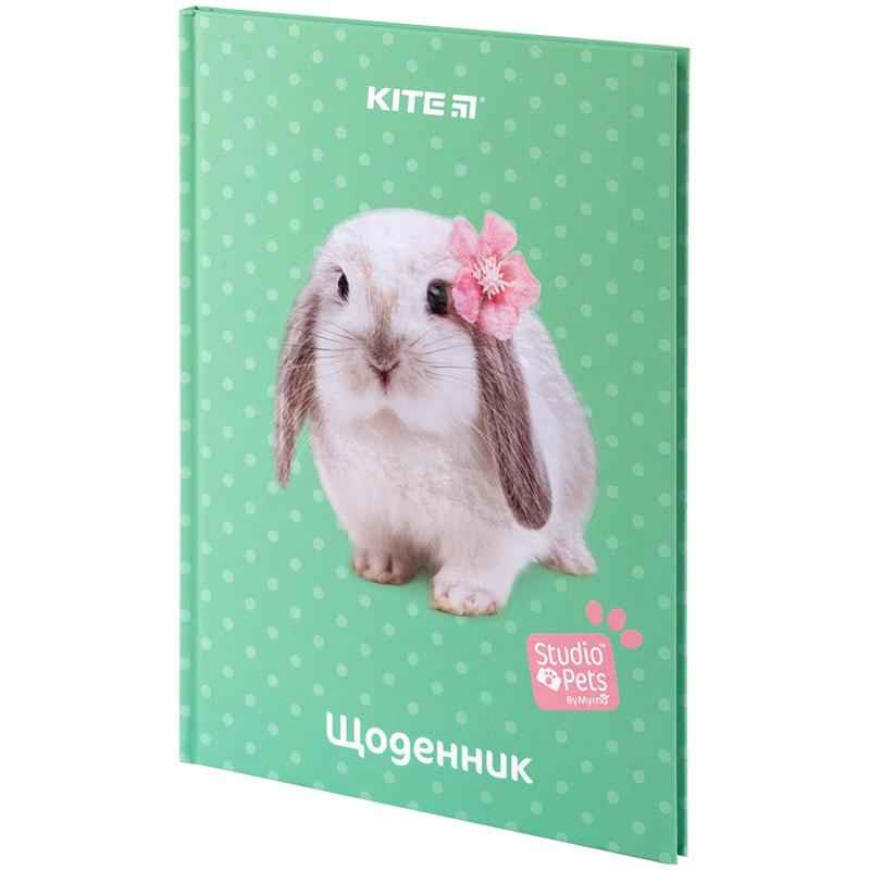 Щоденник шкільний Kite Studio Pets SP24-262-2, тверда обкладинка