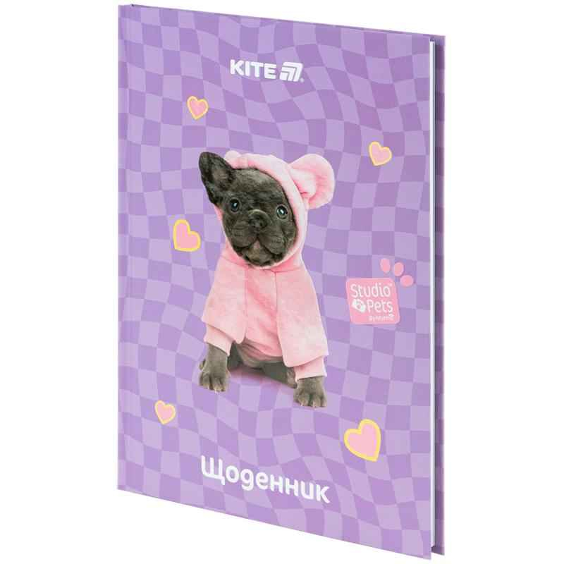 Щоденник шкільний Kite Studio Pets SP25-262-2, тверда обкладинка