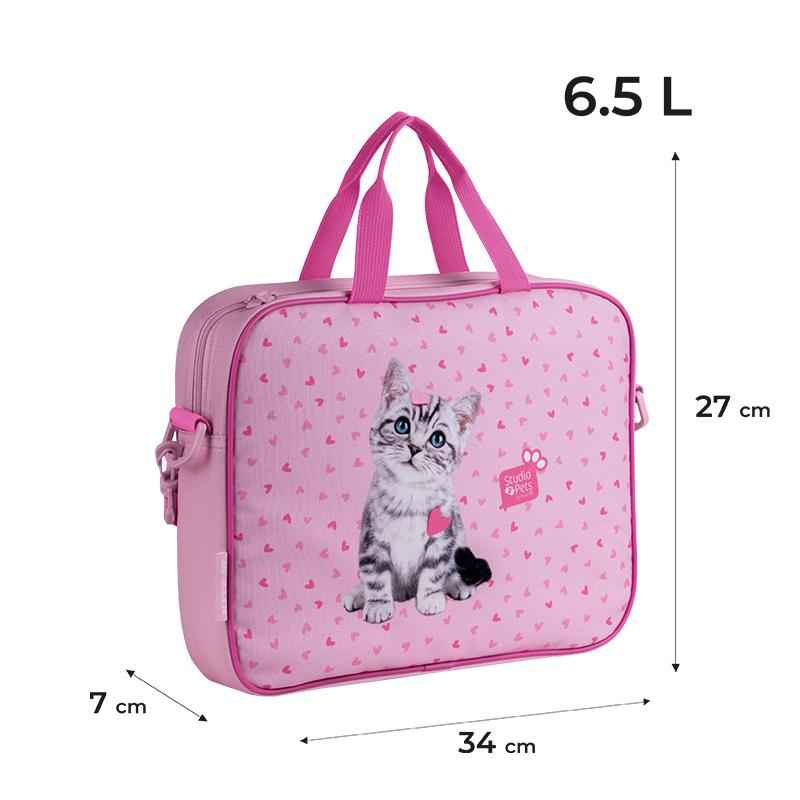 Шкільна текстильна сумка Kite Studio Pets SP25-589-1