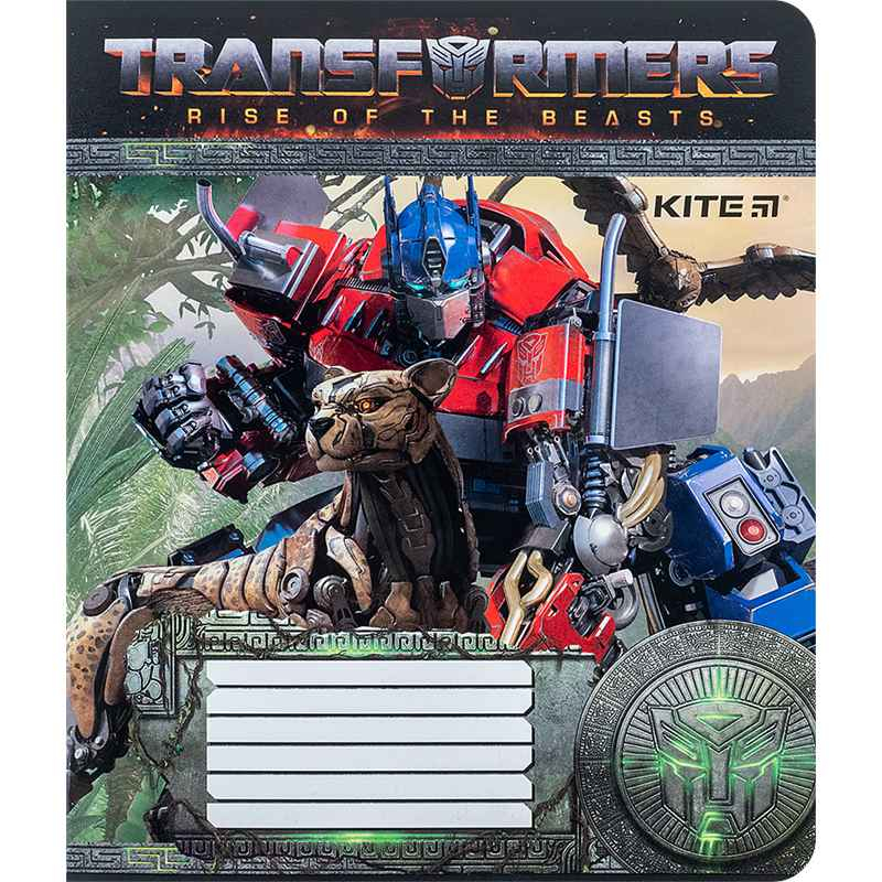 Зошит шкільний Kite Transformers TF24-232, 12 аркушів, клітинка