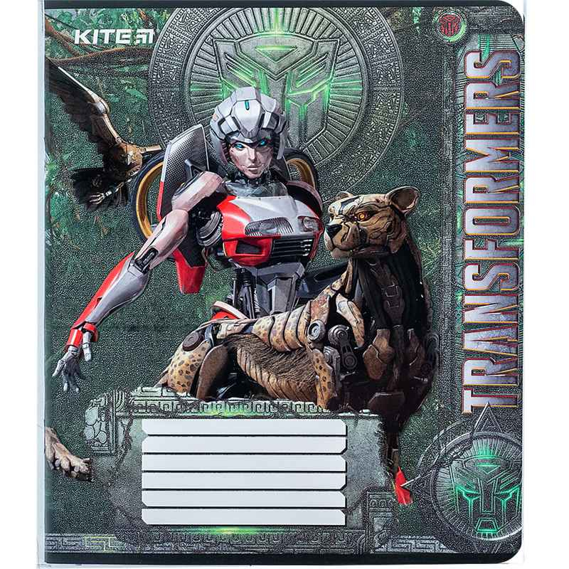 Зошит шкільний Kite Transformers TF24-232, 12 аркушів, клітинка