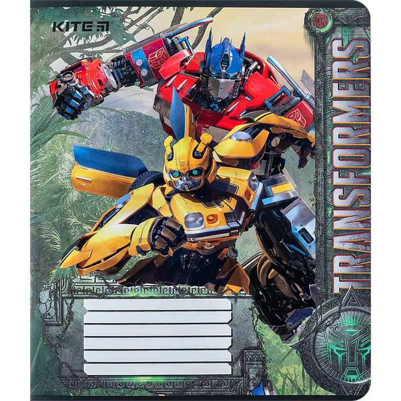 Зошит шкільний Kite Transformers TF24-232, 12 аркушів, клітинка