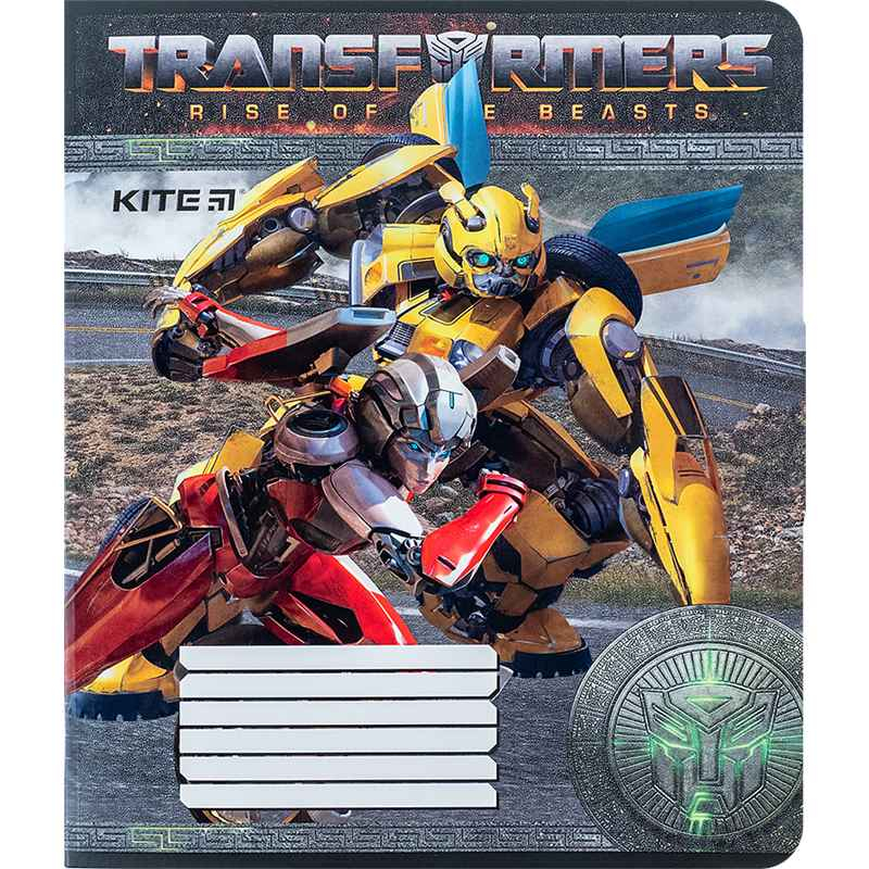 Зошит шкільний Kite Transformers TF24-232, 12 аркушів, клітинка