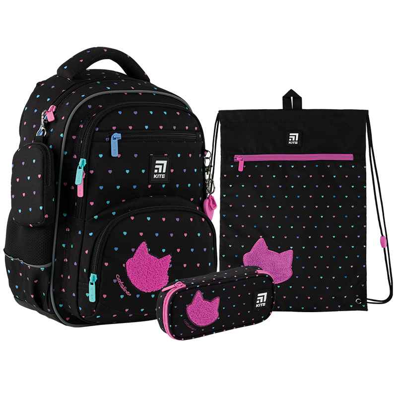 Шкільний набір Kite Catsline SET_K24-773M-2 (рюкзак, пенал, сумка)