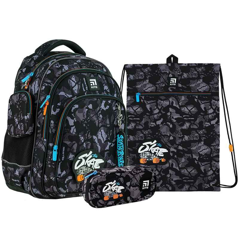 Шкільний набір Kite Skate SET_K24-763M-4 (рюкзак, пенал, сумка)