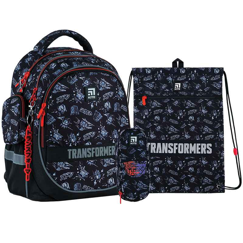 Шкільний набір Kite Transformers SET_TF24-700M (рюкзак, пенал, сумка)