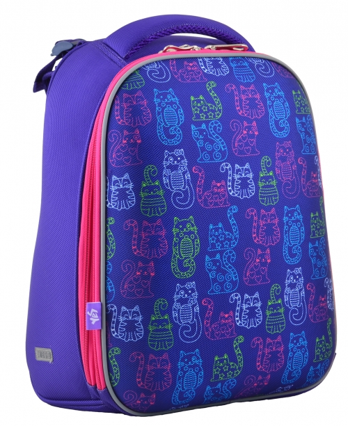 Рюкзак шкільний каркасний YES H-12-1 Kotomaniya blue