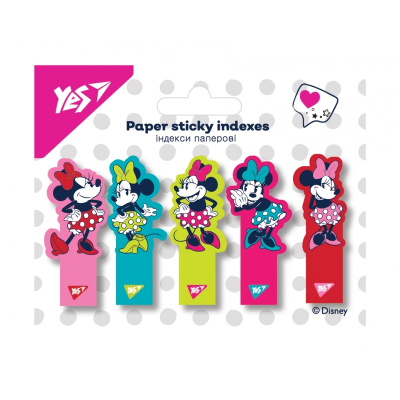 Індекси паперові YES Minnie Mouse 170312, 100шт (5x20)