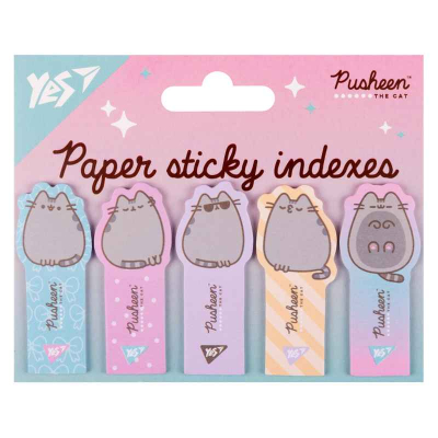 Індекси паперові Yes Pusheen 170417, 100 шт (5x20)