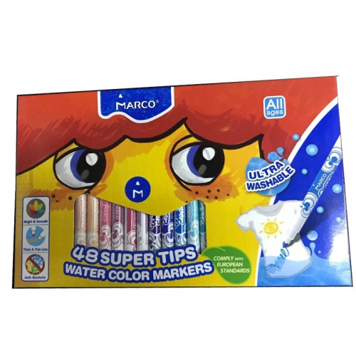 Фломастери Marco Super Washable 1630-48CB, 48 кольорів