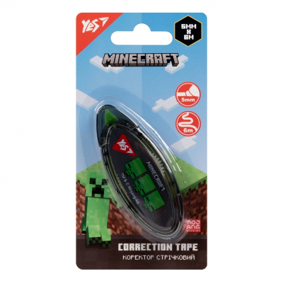 Коректор стрічковий YES Minecraft 340109, 5мм х 6м