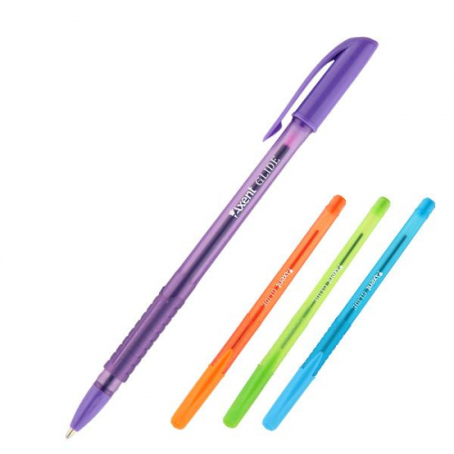 Ручка масляна Axent Glide ab1052-2-02-a, 0,7мм, синя