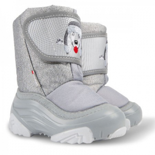 Зимові чоботи дутики DEMAR DOGGY 4021NE Silver сірий