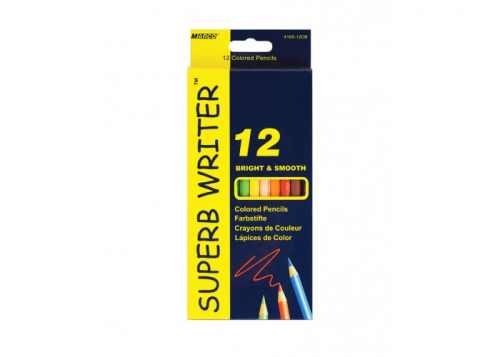 Олівці кольорові шестигранні "Super writer" Marco 12 кольорів 4100-12CB