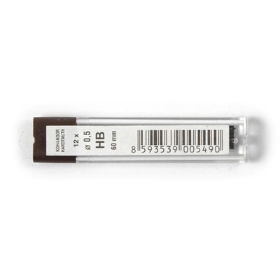 Стержні для механічних олівців KOH-I-NOOR 4152.hb, 0.5 мм НВ