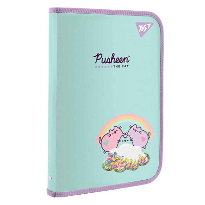 Папка факультативна YES Pusheen FC 491559, з внутр. кишенею бабл бейдж