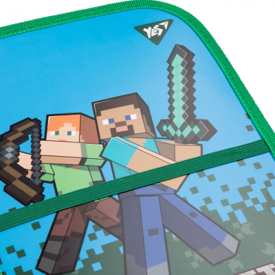 Папка-органайзер YES Minecraft на блискавці А4, 492089