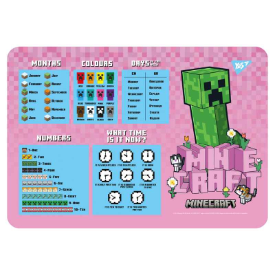 Подкладка для стола Yes Minecraft Spring 492320, англ.