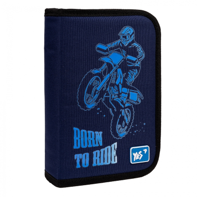 Пенал твердий YES Born to Ride 533420 одинарний з клапаном HP-03