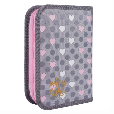 Пенал шкільний Yes With Love HP-03 HP-04, 533659 одинарний з клапаном