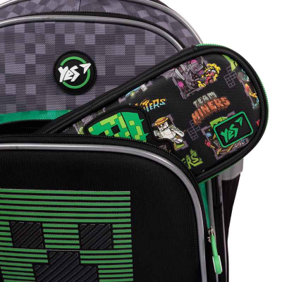 Рюкзак шкільний напівкаркасний YES Minecraft World S-91, 550006