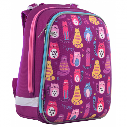 Рюкзак шкільний каркасний 1 Вересня H-12 Cute cats 556024