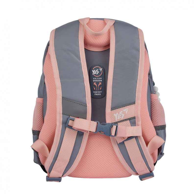 Ортопедична спинка рюкзака YES Glamour Kitty S-104 з м'якими лямками та нагрудним ременем