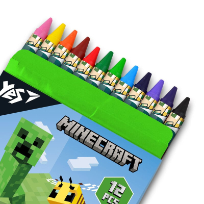 Олівці воскові YES Minecraft 590142, 12 шт
