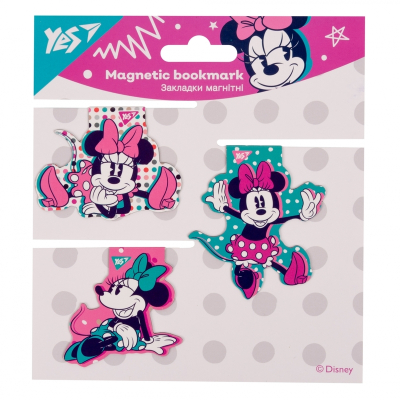 Закладки магнітні YES Minnie Mouse 707734, 3шт