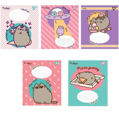 Зошит шкільний Yes Pusheen 766275, 12 аркушів клітинка