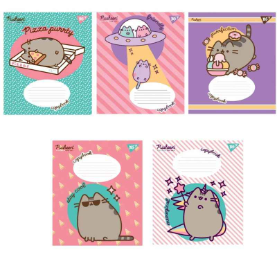 Зошит шкільний Yes Pusheen 766293, 12 аркушів лінія