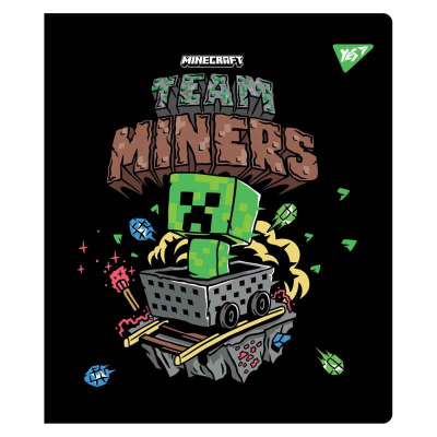 Зошит шкільний YES Minecraft. Team 767503, 12 арк. коса лінія