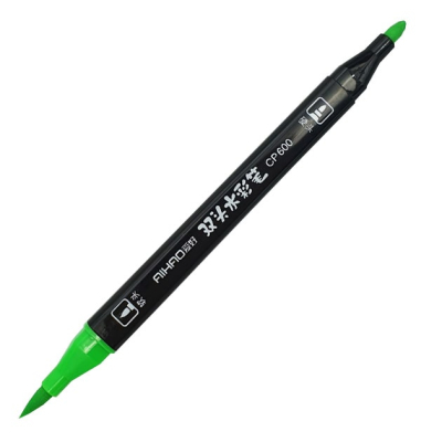 Фломастери AIHAO двосторонні AH-CP-600-24, пензлик м'який/жорсткий, 24 кол