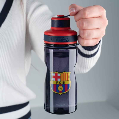 Пляшечка для води Kite FC Barcelona BC25-397, 500 мл, синя