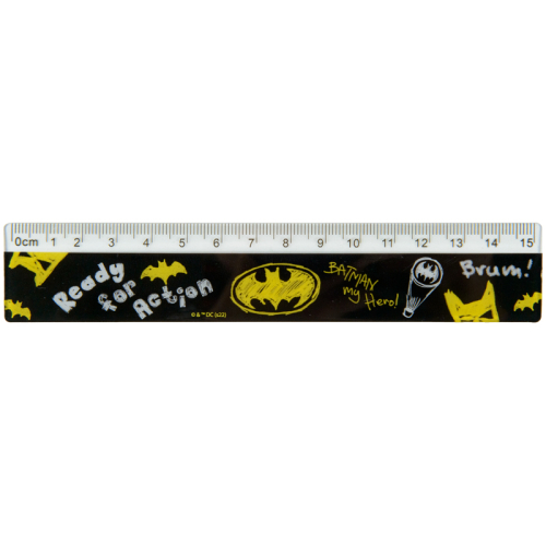 Лінійка пластикова Kite DC Comics DC22-090, 15 см