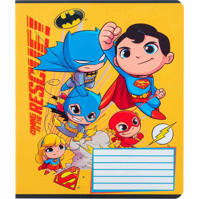 Зошит шкільний Kite DC Comics DC24-232, 12 аркушів, клітинка